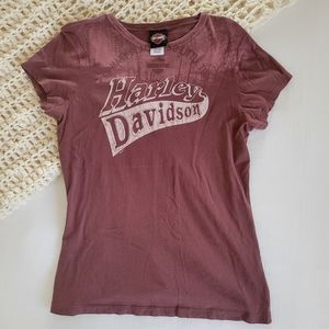 Ladies Short Sleeved Harley Davidson Shirt